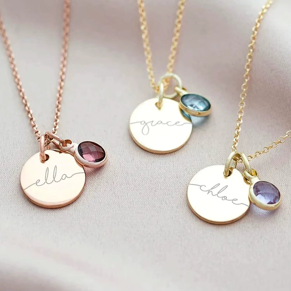 Collana con Charm Pietra e Nome