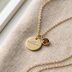 Collana Aura™ – Pietra del Mese e Nome Inciso