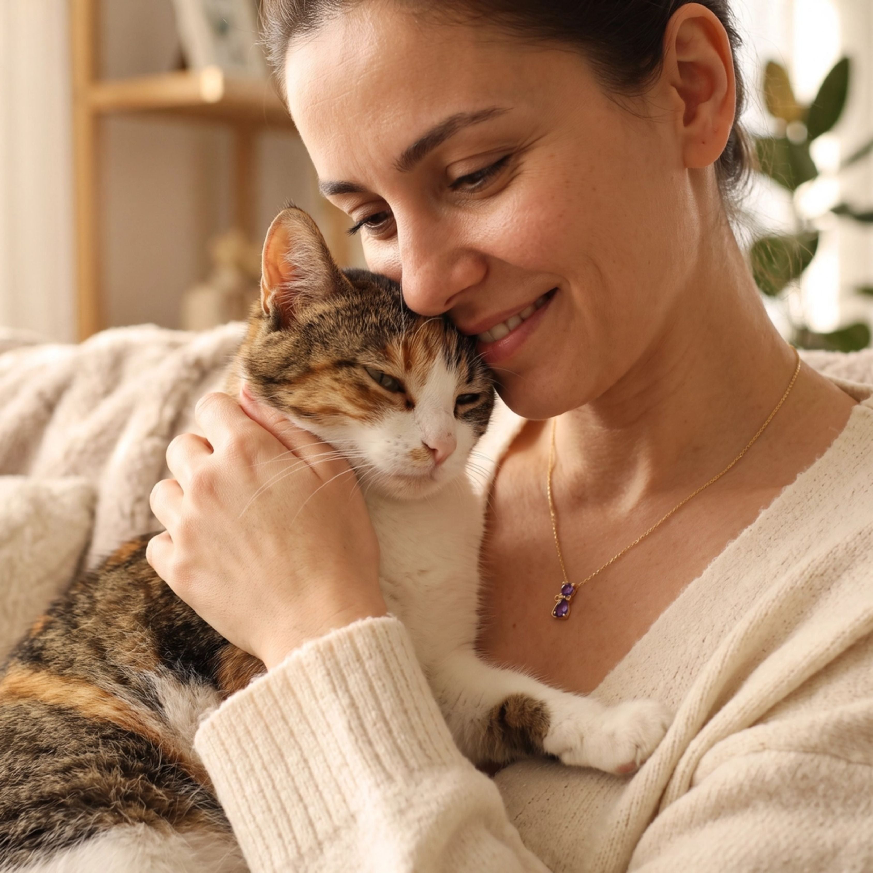 Collana Lucky Cat™ – Pietra del Mese Per Te o in Regalo